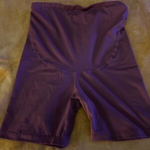 High Waist Women's Shorts - Purple